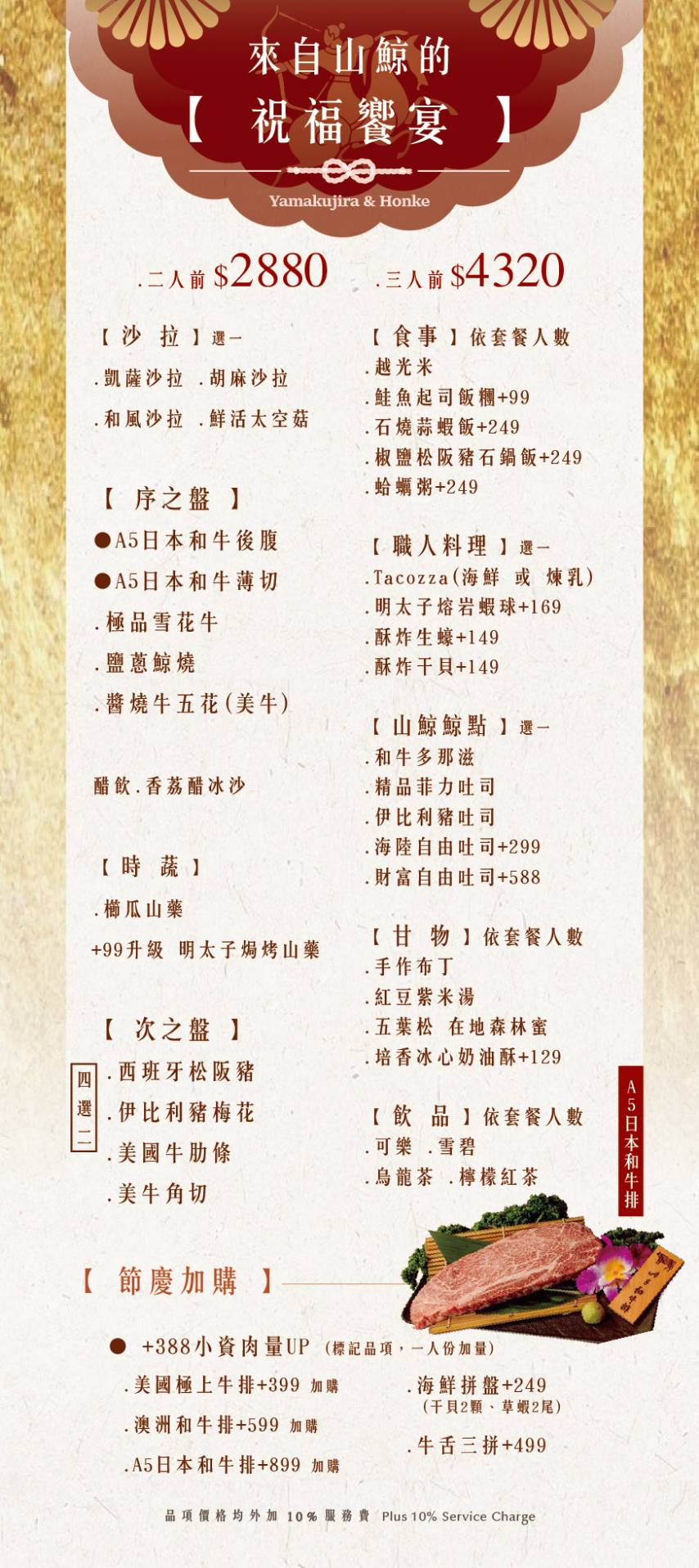 【山鯨燒肉】漢口店✨02/14 – 02/22✨新年🧧活動